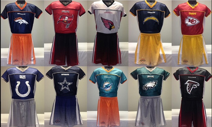 nfl flag football jerseys